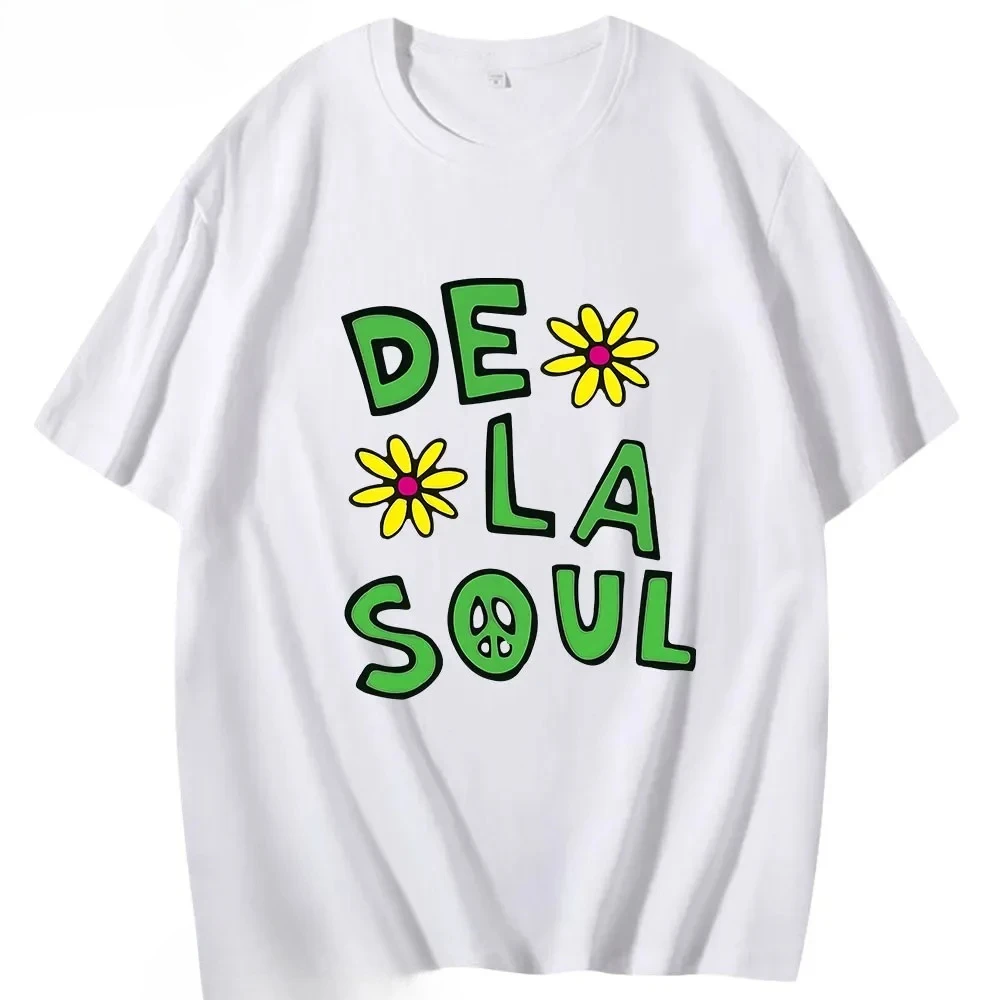 

Футболки Anime De La Soul, красивые футболки Dela с короткими рукавами, одежда для мужчин/женщин, милые футболки с героями мультфильмов и манги, Hight Street