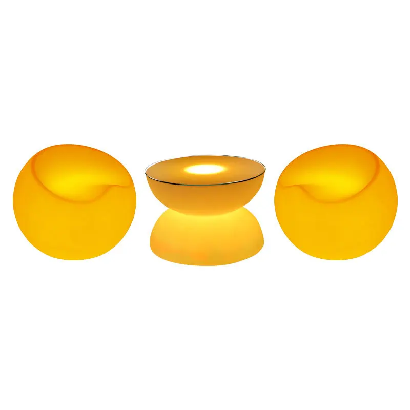 

Luminous tables, chairs and stools creative round table bar bar table remote control colorful charging