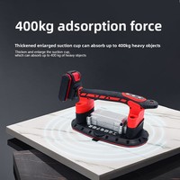 Tile Vibration Tool with Suction Cup, 21V 2000mAh Handheld Tool Vibrator, 6 Speeds Adjustable Tile Installation Machine 28000r/m
