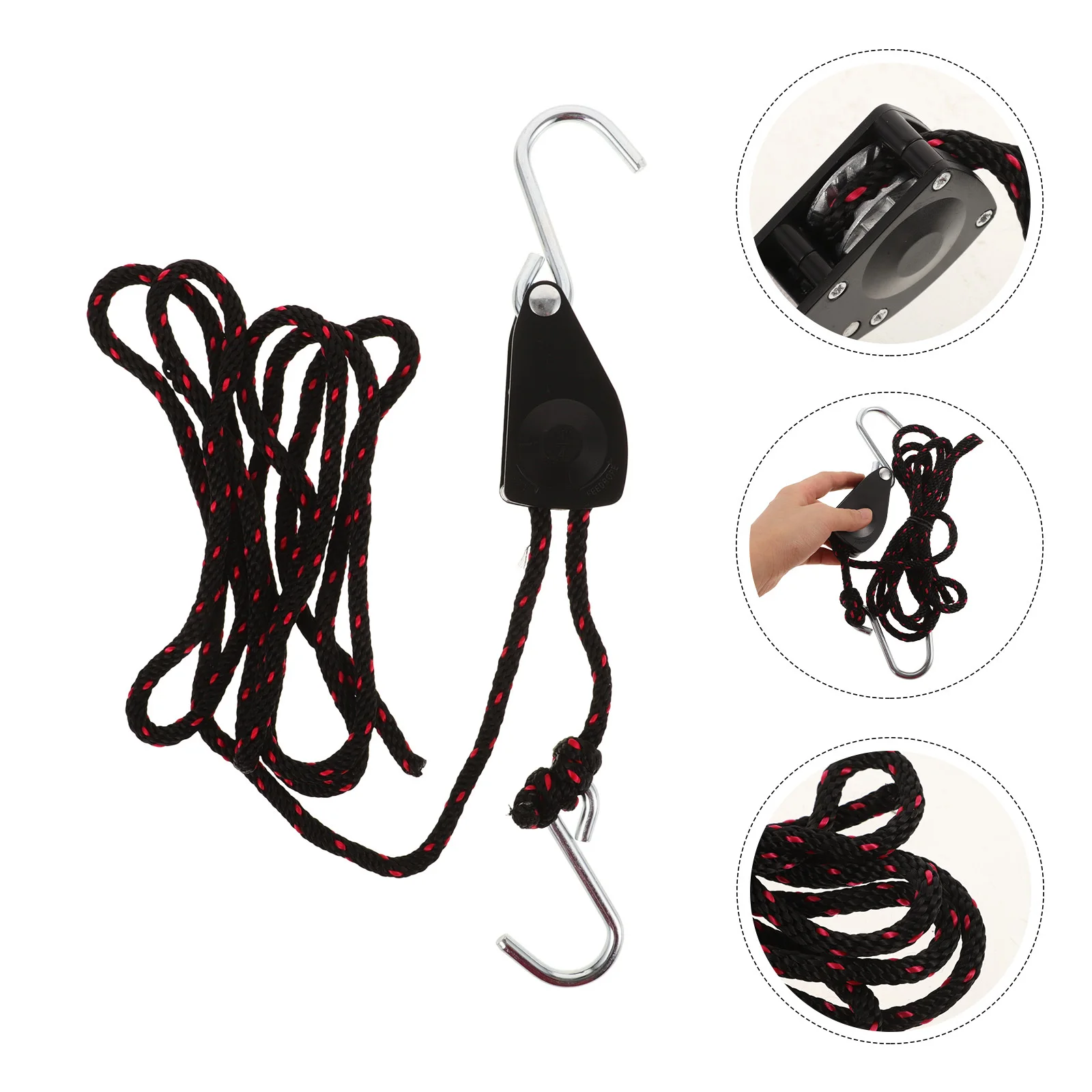 2 قطعة شماعة ضوء الخيمة قابل للتعديل حبل هوك تحميل تحمل مصباح النبات معلقة سطوع عالية LED أضواء قابل للتعديل حبل شماعات #4