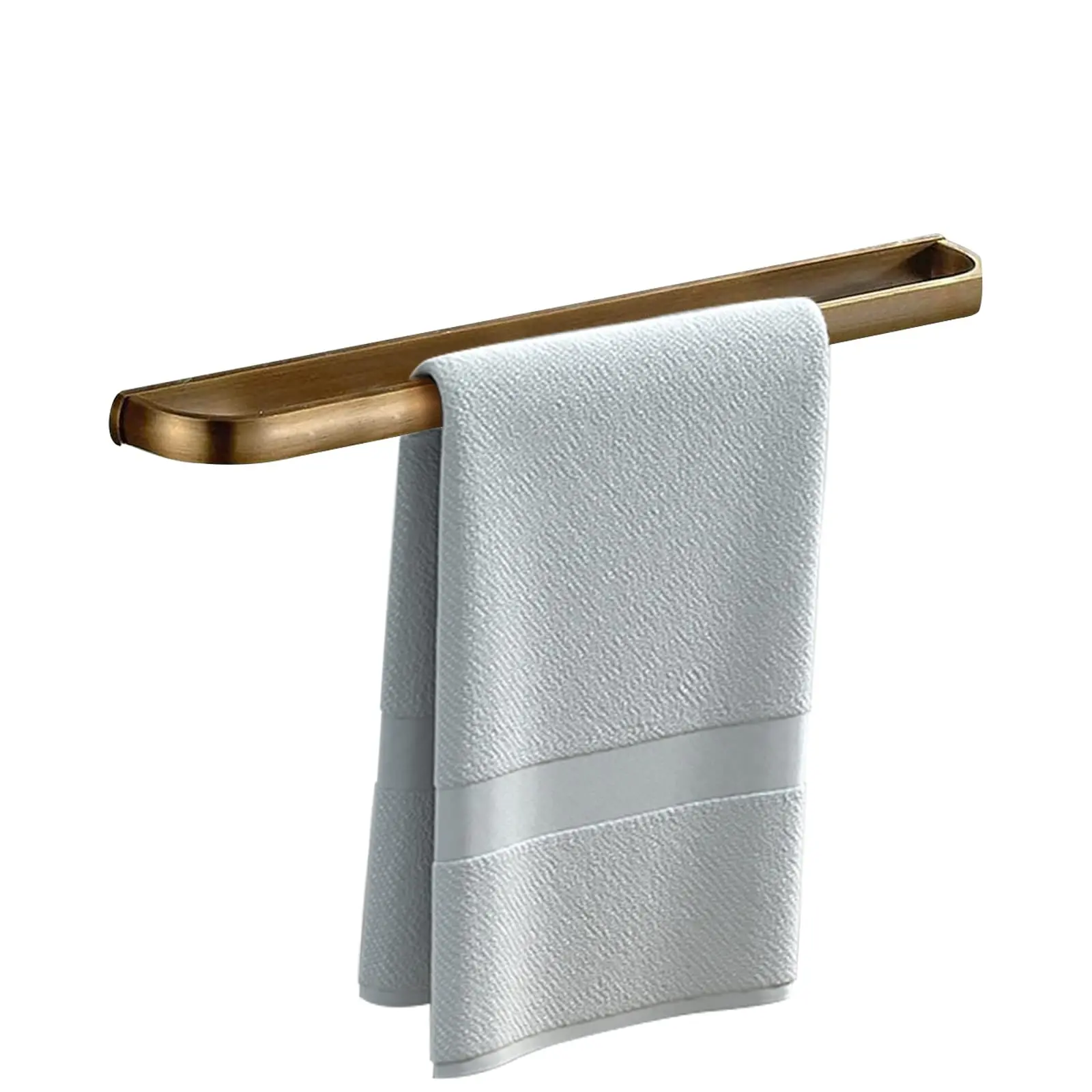 

Brass Towel Bar Wall Mounted Bathroom Accessory Vintage Style 11.81 Inch Rod