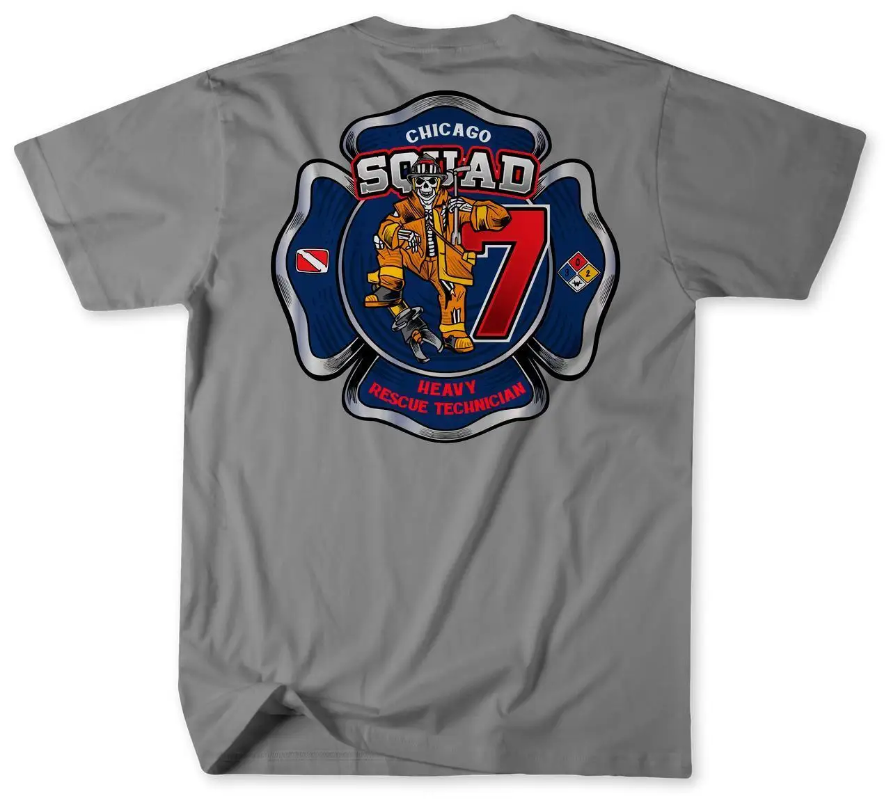 Camiseta no oficial del Departamento de Bomberos de Chicago Squad 7