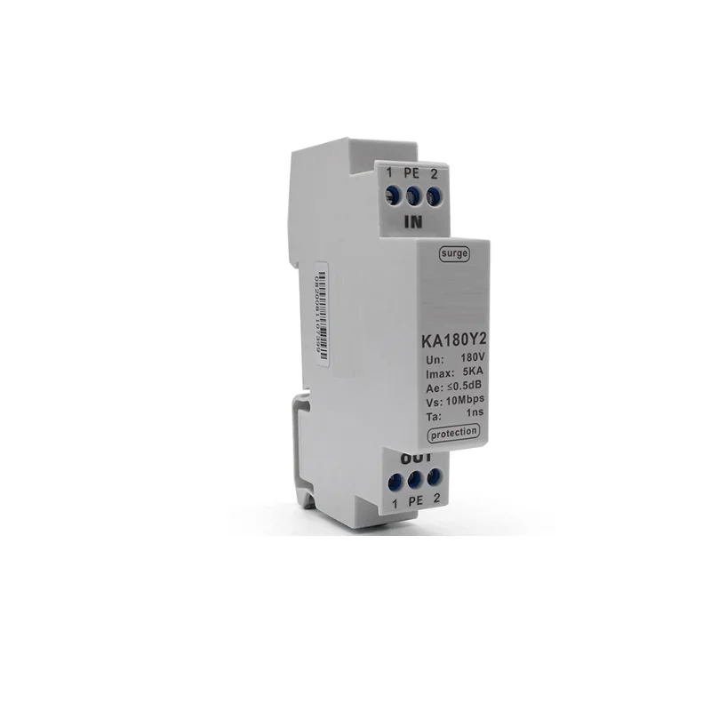 KA180Y2 telephone line signal lightning arrester, audio signal lightning arrester, twisted pair broadcast signal surge protector