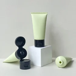 50g 100g Cosmetic Hose Green Frost Matte Facial Clean Cream Empty Bottle Plastic Squeeze Container Lotion Soft Tube Wholesale