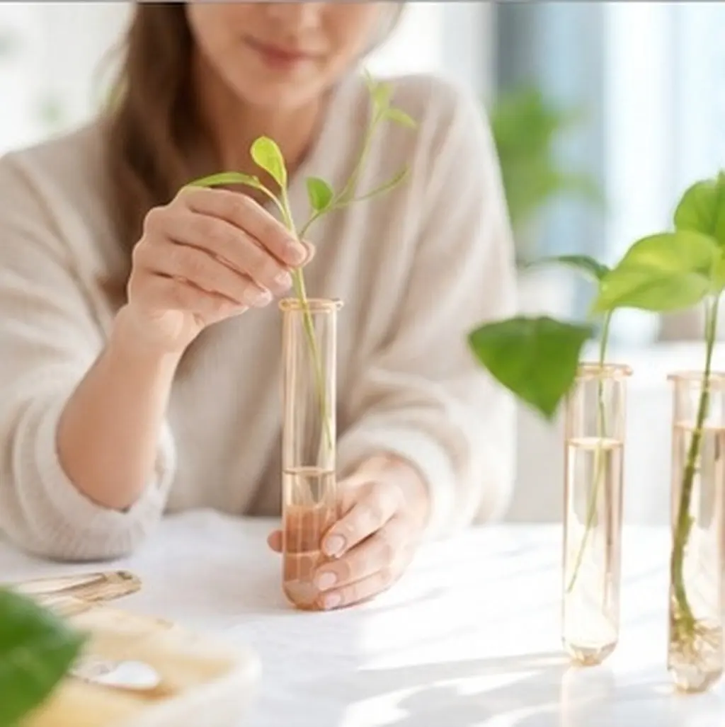 6Pcs Hydroponic Flower Vases Transparent Plastic 12Cm Desktop Propagation Tubes Plant Propagation Holder Flower Test Tube Vase
