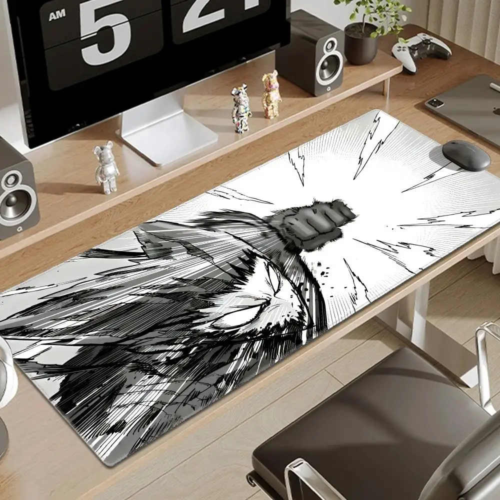 Anime ONE PUNCH-MAN Player Speed Mouse Pad Kawaii Gaming Accessories Xxl Varmilo Keyboard Gamer Computer Desk Mat Large Mousepad