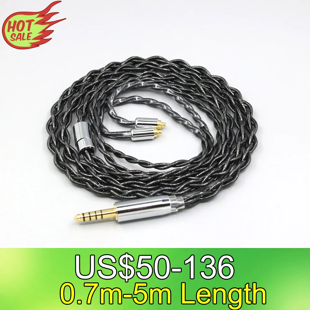 99% Pure Silver Palladium Graphene Floating Gold Cable For Sennheiser ie200 IE300 ie600 IE900 LN008341