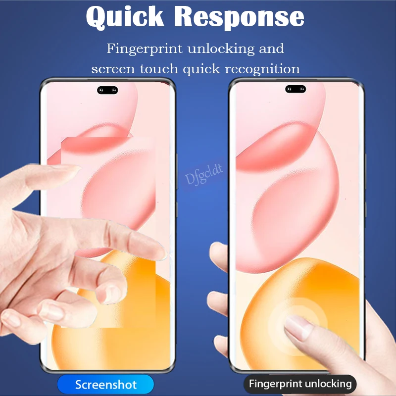 ثلاثية الأبعاد الساخن الانحناء حافة منحنية الزجاج المقسى ل الشرف 400 300 200 100 90 برو 300 الترا حامي الشاشة الغراء الكامل طبقة رقيقة واقية