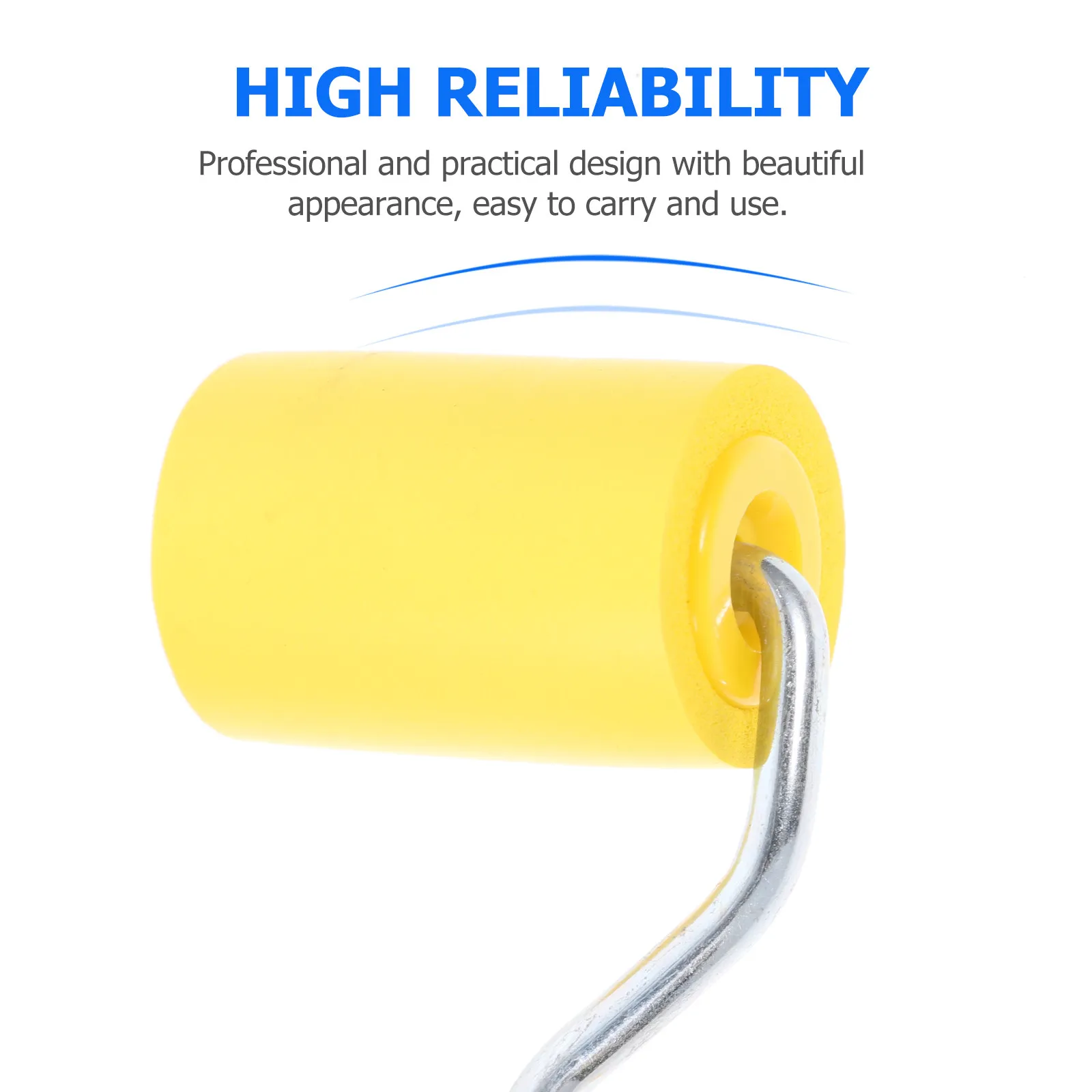 Wallpaper Smoothing Roller Tool – Ergonomic Rubber Handle, ABS & Iron Construction for Vinyl Wrap, Film, Automotive
