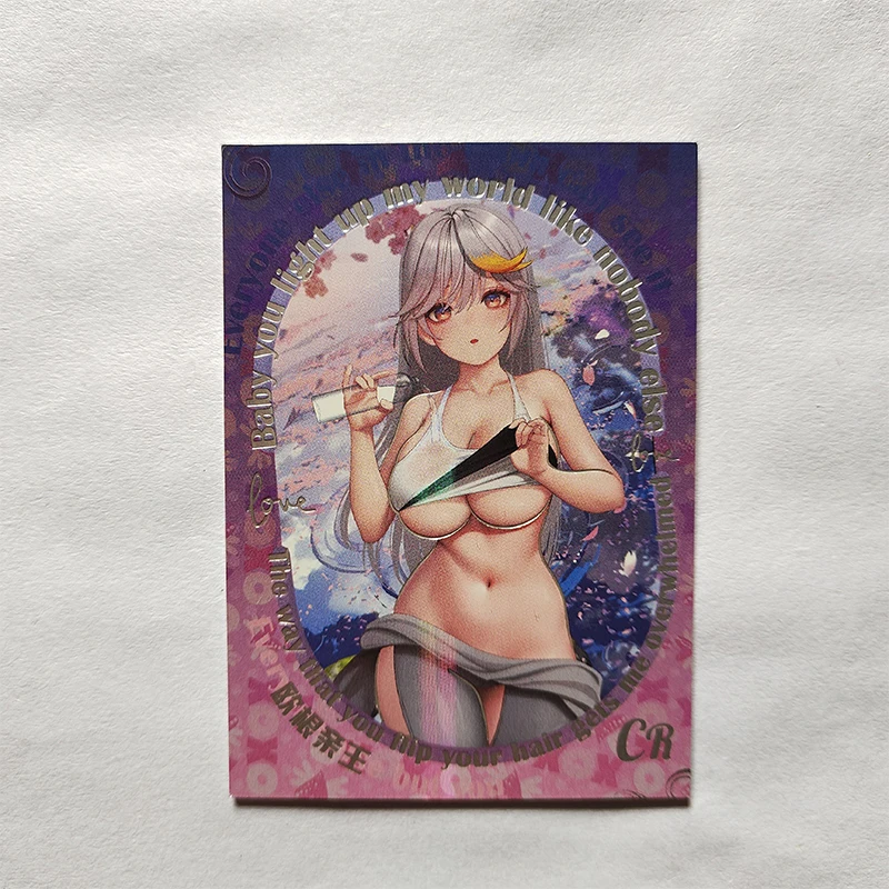 Anime Goddess Story CR Cards Keqing Barbara Shenhe Lumine Ningguang Collectible Cards Christmas Birthday Gifts Children's Toys