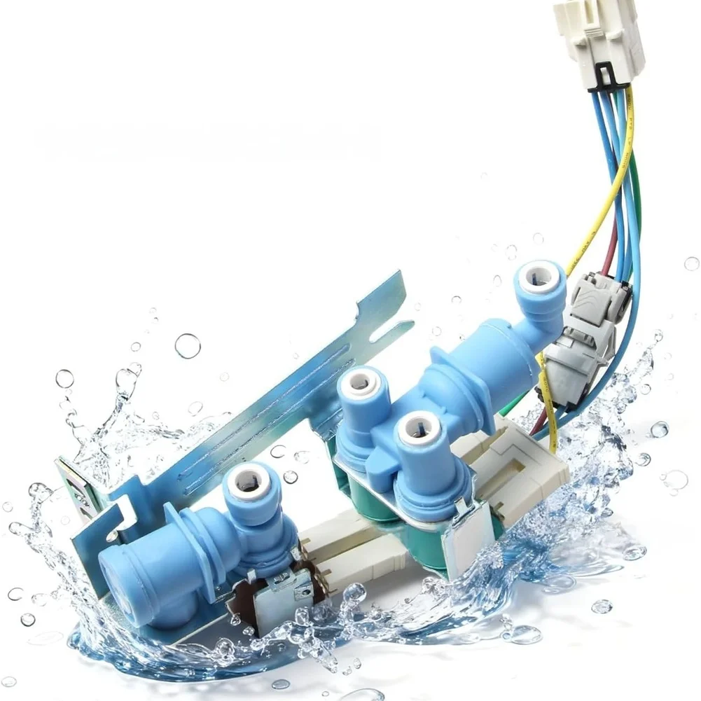 Refrigerator Water Valve Solenoid 5304525994 120V Three Way Replacement Part For Fridge Ice Maker Flow Control Easy DIY Install