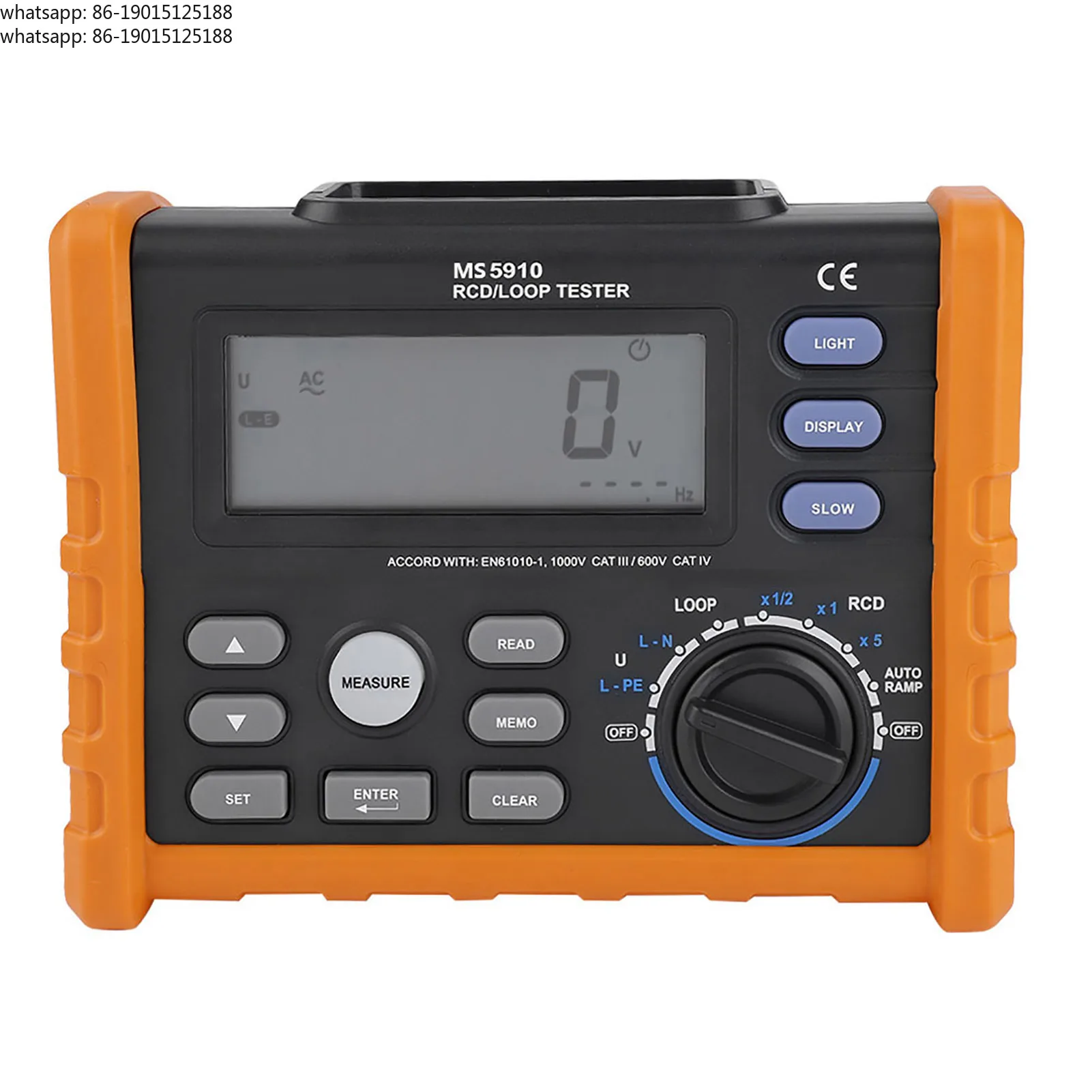 2026 Factory Direct Sales Leakage tester MS5910 digital resistance meter RCD circuit impedance tester multimeter