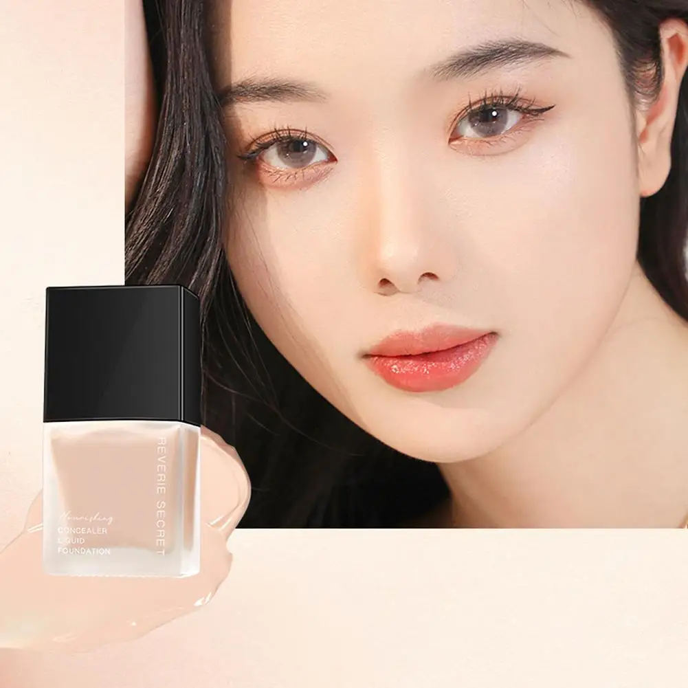 Liquid Foundation High Coverage Makeup Base Lasting Concealer Foundation Waterproof Cream Foundation Makeup BB Female Makeu L0O5