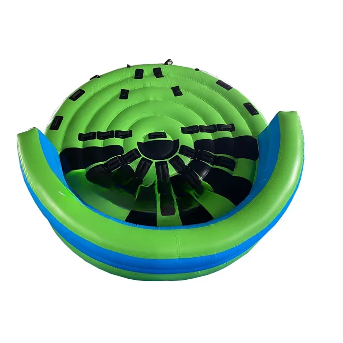 Hot water games 6 seats inflatable crazy towable UFO