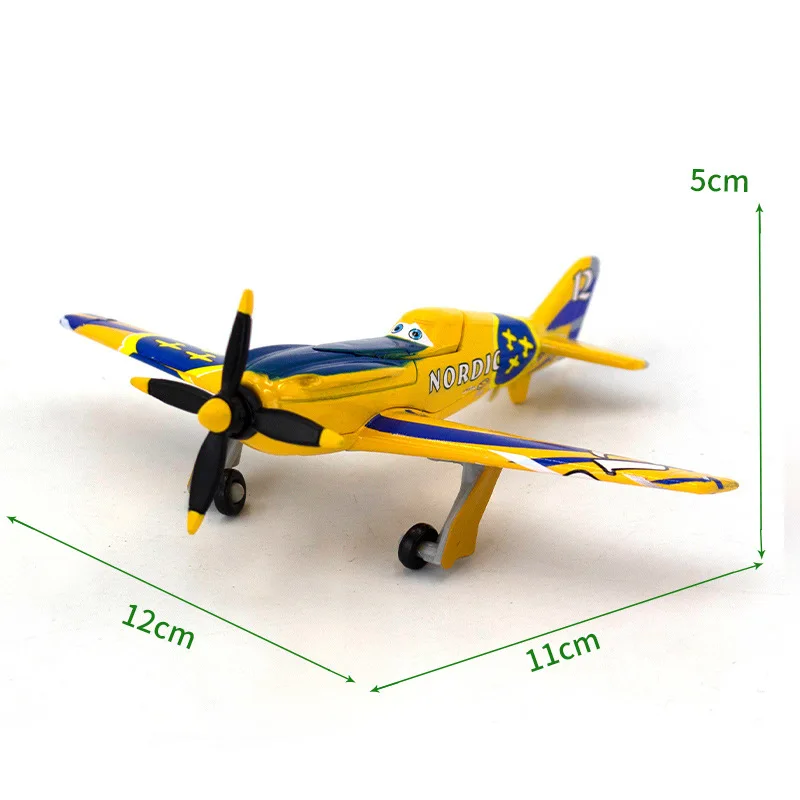 Pixar Planes Disney Toys Dusty Crophopper Echo Bravo Fighter Skipper Aircraft Metal Airplane No.7 Model for Kids Birthday Gifts