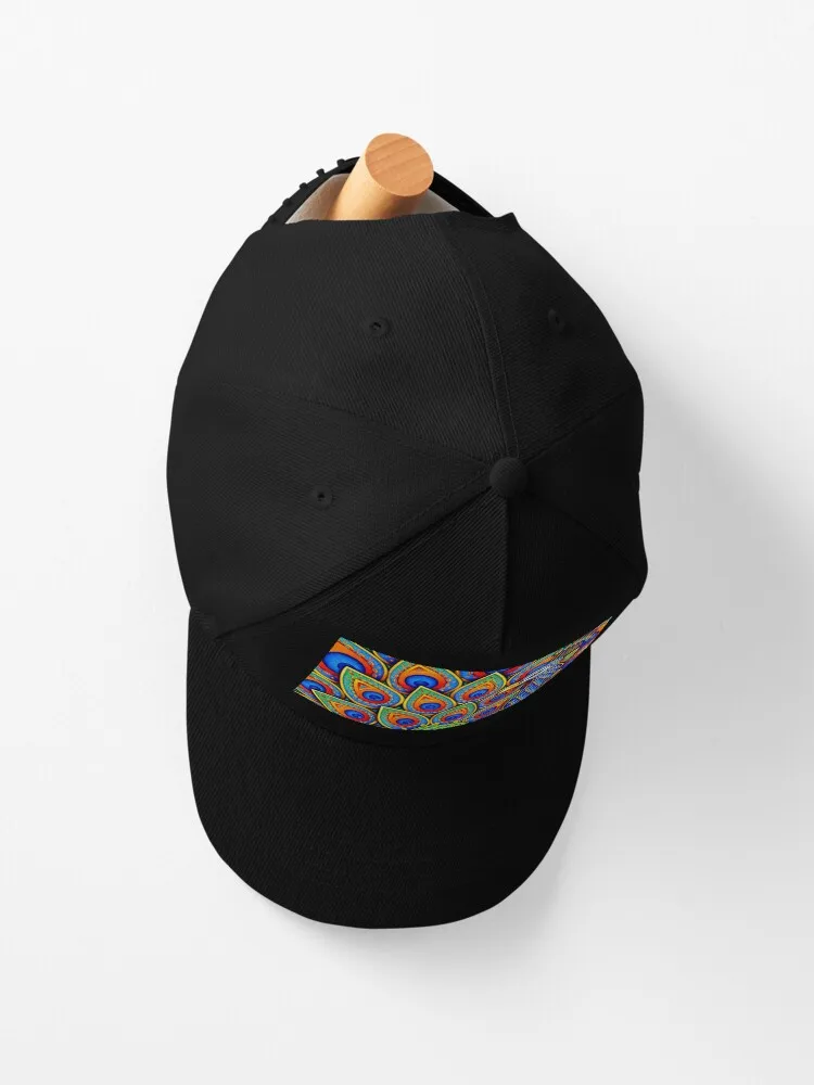 Colorful Paisley Peacock Rainbow Bird Cap Men Women Spring Summer Cotton Unisex Baseball Snapback Hat