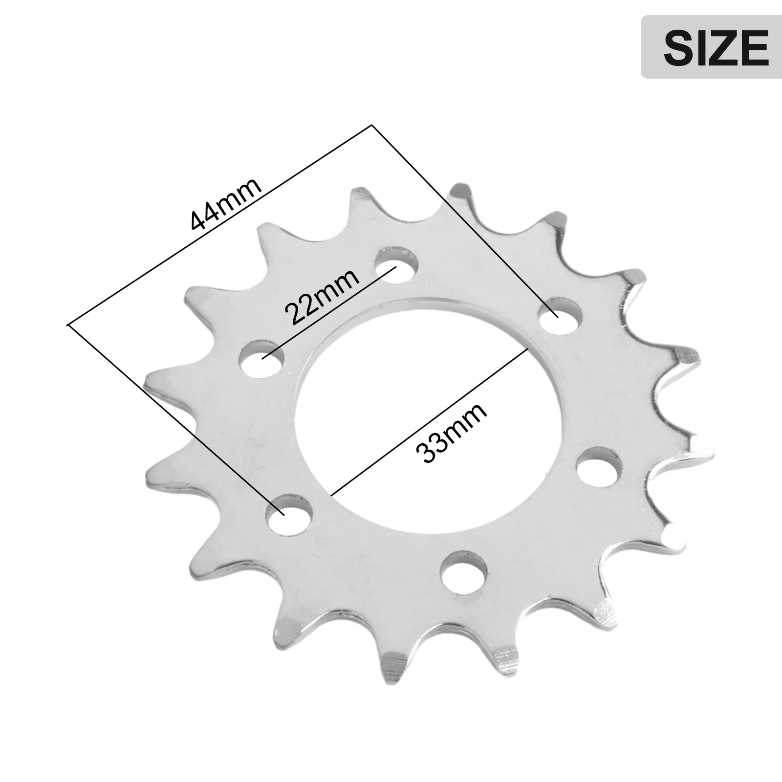 16 Teeth Bolt-on Sprocket 16T Fixed Gear For Bicycles Disc Brake Mount Bolts-fixed Chain Wheel Practical Replacement Accessories