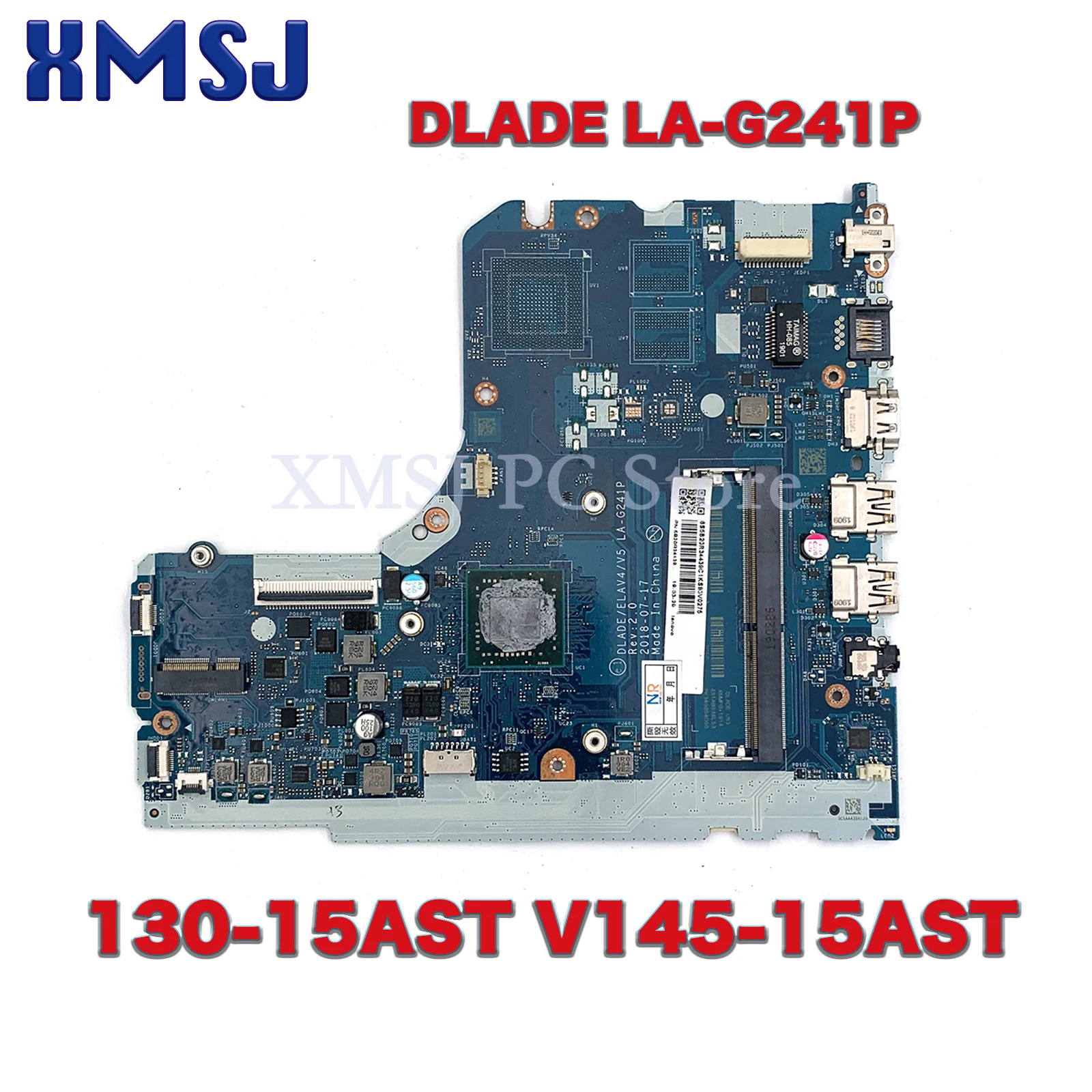 

For Lenovo Ideapad 130-15AST V145-15AST Laptop Motherboard DLADE LA-G241P With AMD A4 A6-9225 A9-9425 CPU DDR4