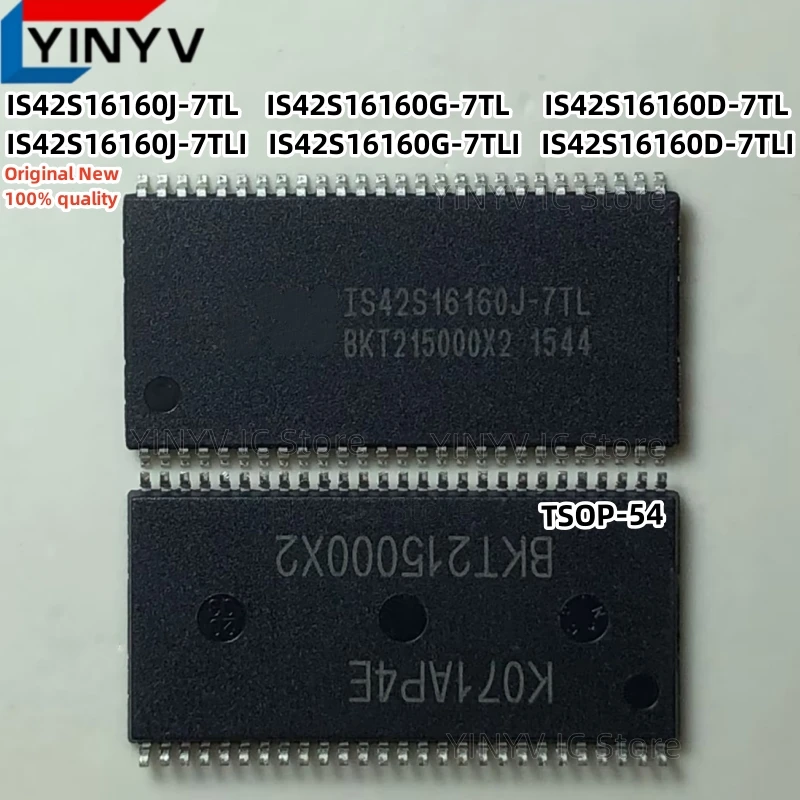 5Pcs IS42S16160J-7TL IS42S16160J-7TLI IS42S16160G-7TL IS42S16160G-7TLI IS42S16160D-7TL IS42S16160D-7TLI TSOP-54 New 100% Quality
