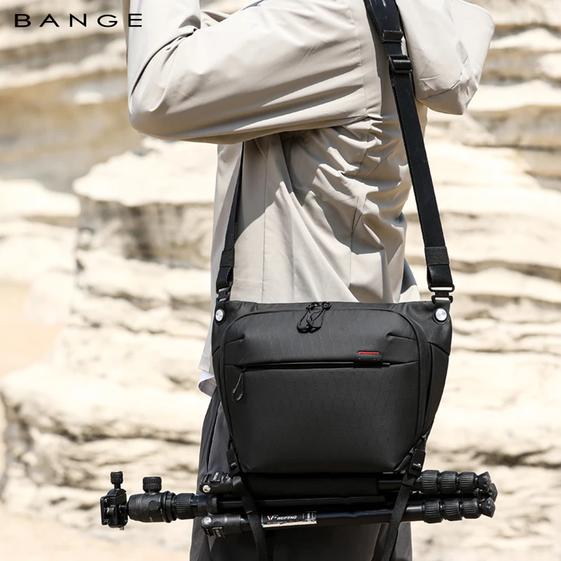 

BANGE Urban Minimalist Waterproof Sling Bag 9.inch Tablet Compartment & Adjustable Daily Camera Crossbody Bag for Men & Women