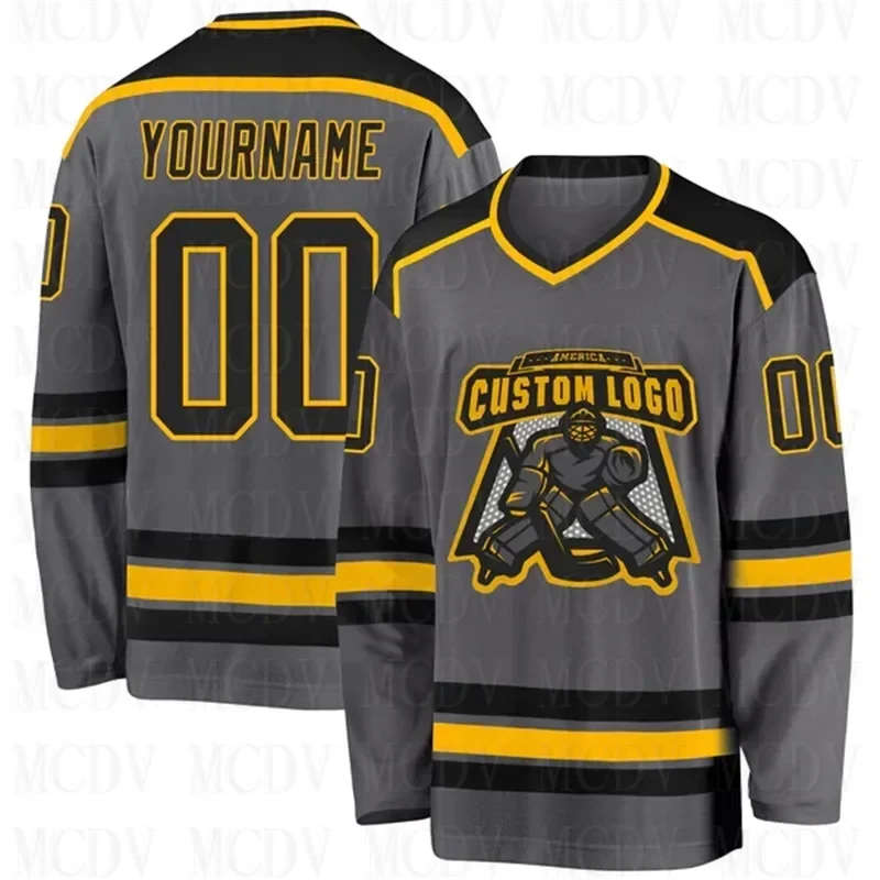 Custom Olive Camo Black- Salute  3D Print You Name Number Youth Mens Women Ice Hockey Jersey Competition Training Jerseys