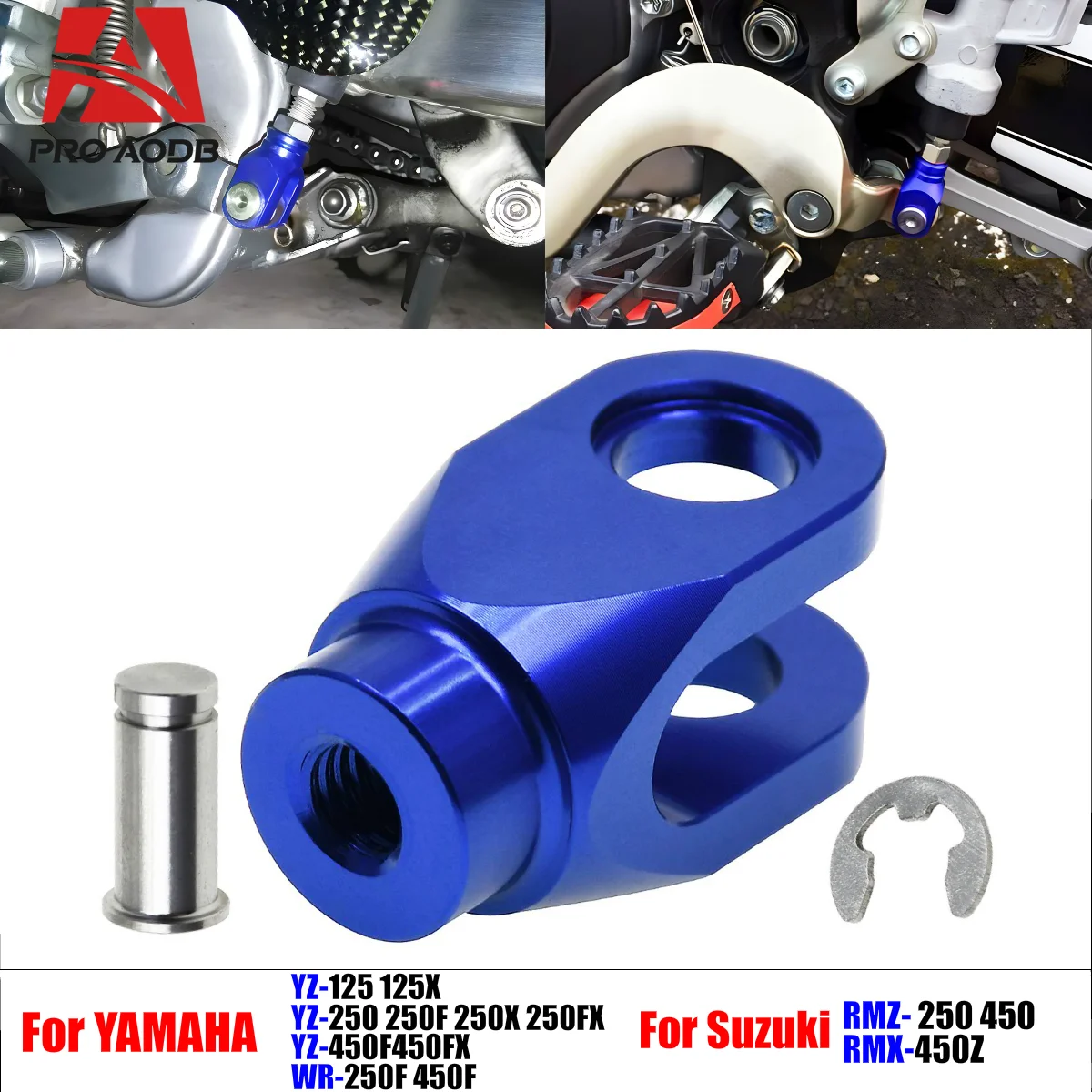 

For Yamaha YZ125 250 250F 450F 125X 250X 450FX YZ250FX WR250F WR450F 2003-2023 Precision-Made Motorcycle CNC Rear Brake Clevis