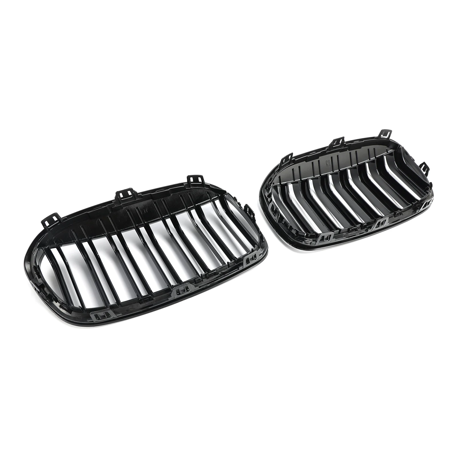 2PCS Gloss Black Front Kidney Grill Grille For BMW 2 Series F45 F46 2018 2019 2020 2021