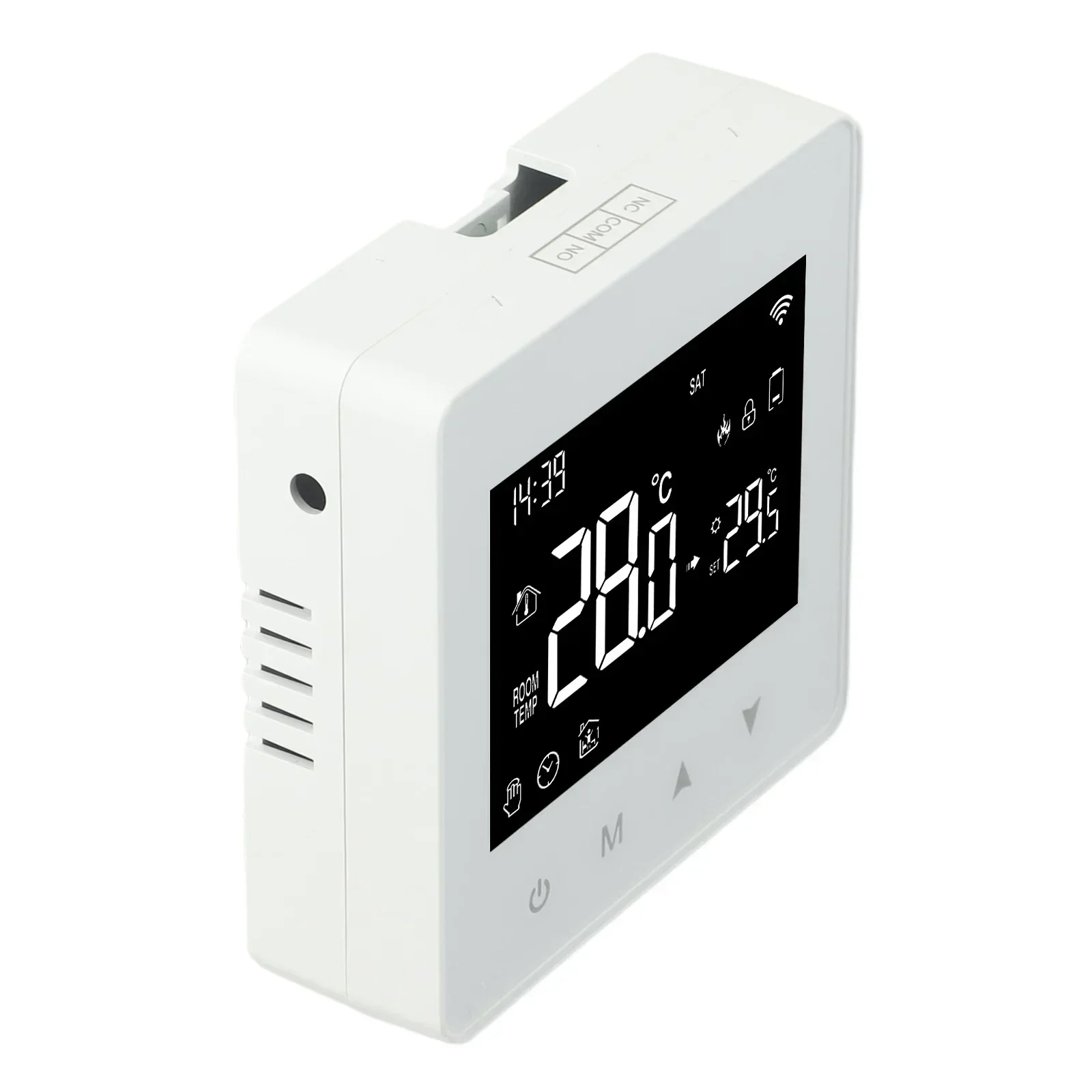 Intelligent Thermostat=Tuya WiFi Thermostat Controller Low Power Battery LED Smart Home Temperature Controller For Gas Boiler