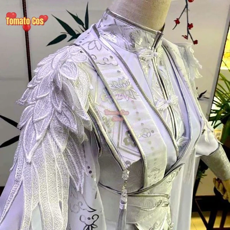 XieLian Custom Oversize Women&Men Cat Master Male Carnival Cosplay Costume White Outfit Chinese Hanfu Dress For Women TGCF