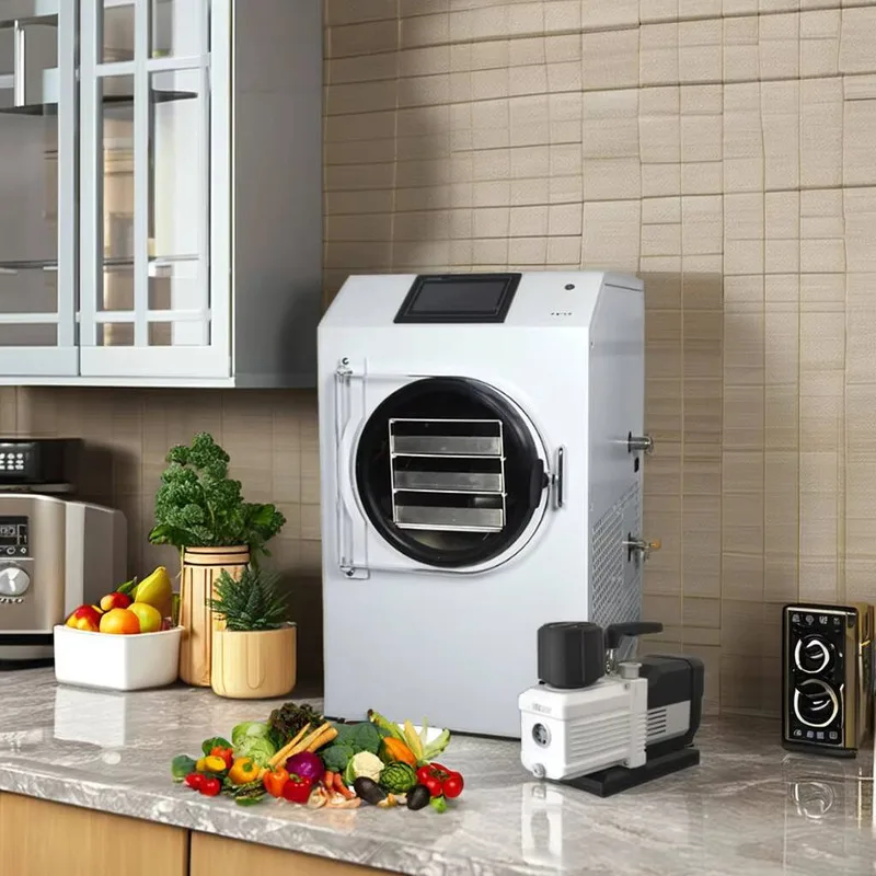 

Высококачественная мини-сушильная машина, дегидраторы для пищевых фруктов, домашняя заморозильная сушилка для продажи, корм для домашних животных, кордицепс, маленькая замораживающая сушка