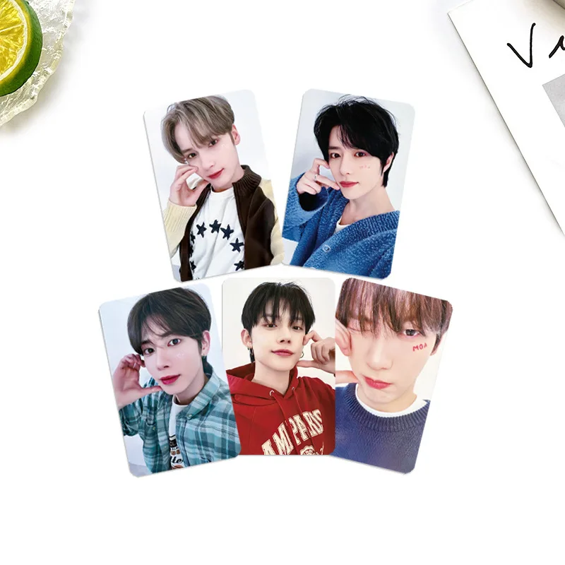 5Pcs/Set Soobin Yeonjun 5th Anniversary Fanlive Zone Lomo Cards Beomgyu Hueningkai Taehyun Selfie Photocard Fans Collection Gift