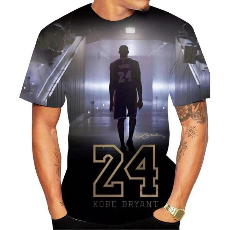 2024 Basketball Star Bryant T-shirt 3d-printed Tops for Men and Women Cosplay Men's Clothing Quality Haikyuu T-shirt for Men