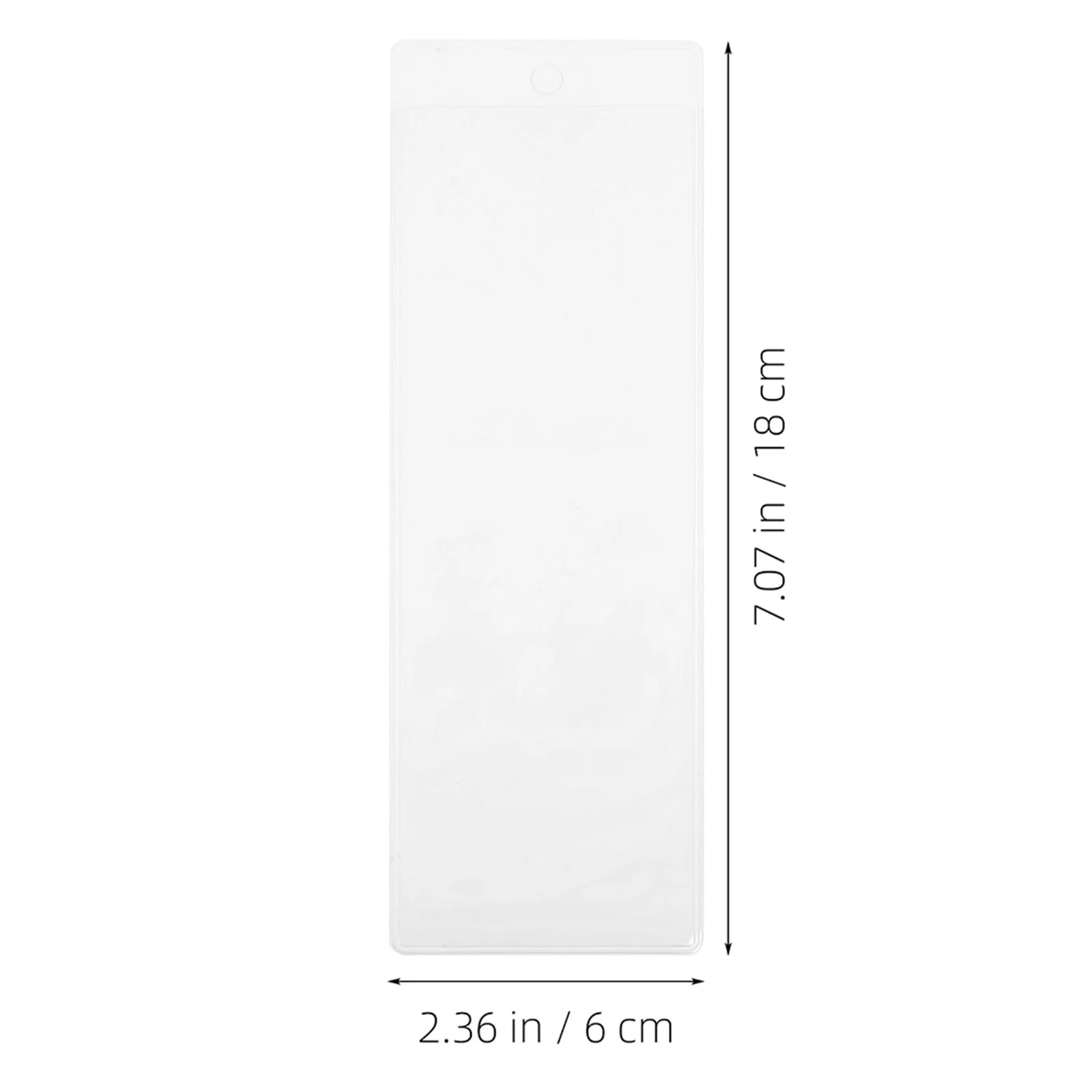 20pcs Transparent Bookmark Sleeves Waterproof Clear Plastic Photo Booth Frames For Bookmarks Holder Organizer Pouch Laminating