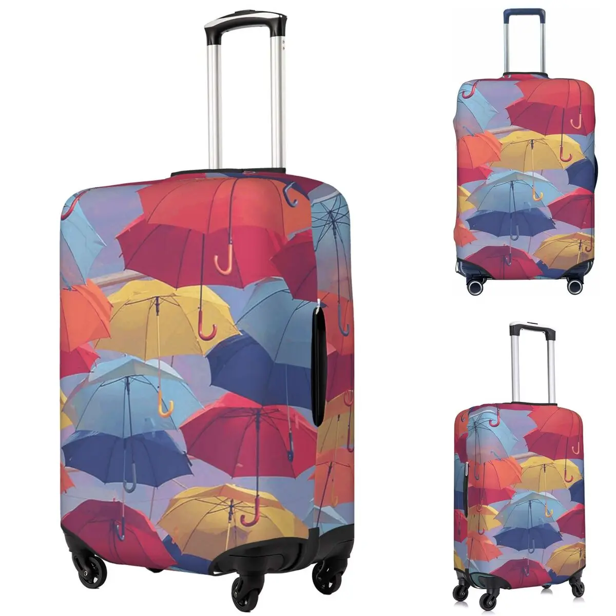 

Красочный узор зонтика 1, защитный чехол для чемодана, эластичные защитные чехлы для дорожного багажа на 18-32 дюймов