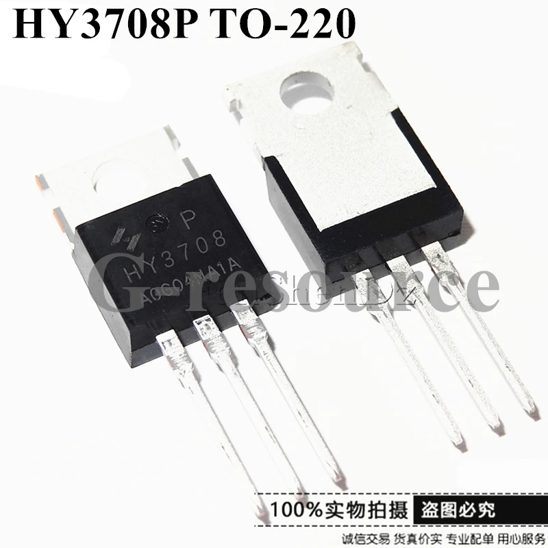 (10 pces) hy3708p hy3708 para-220 n-channel modo de realce mosfet 80v 170a