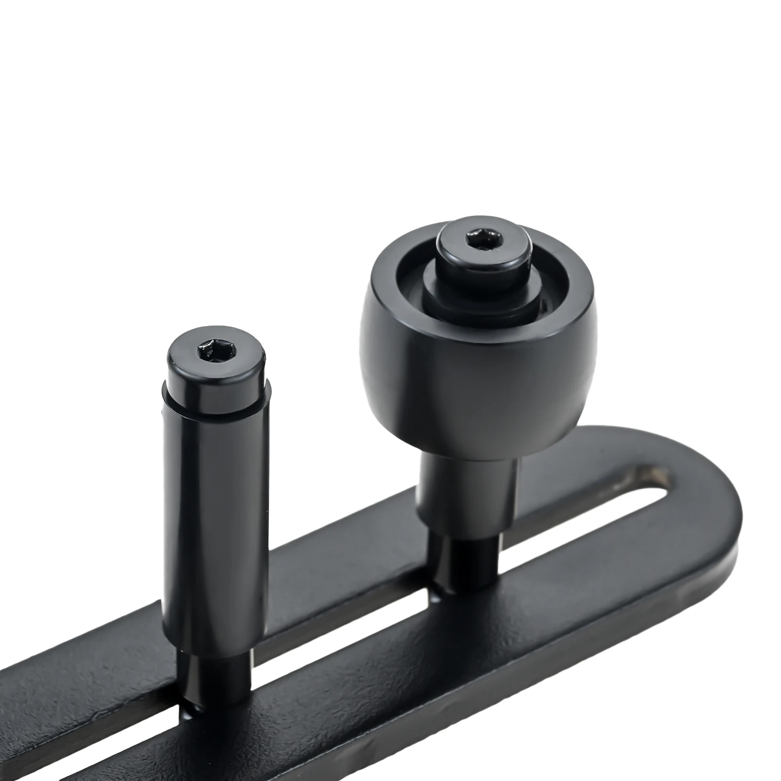 1Pc Sliding Barn Door Floor Guide Adjustable Rollers Barn Door Hardware Flush Flat Bottom Rounded Edge Design