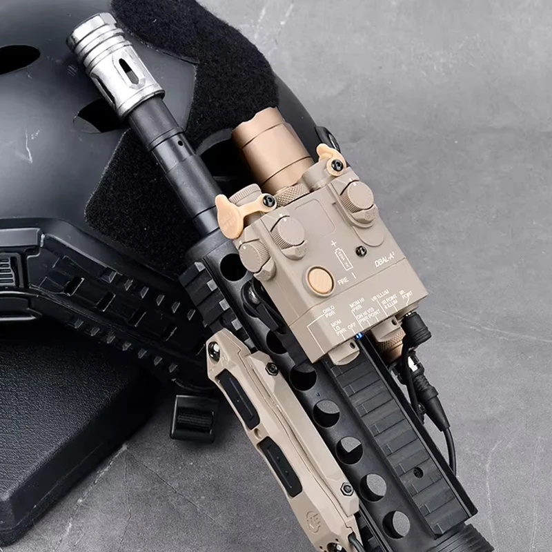 DBAL A2 Red Green Dot Laser Surefi M300 M600 Flashlight Pressure Switch Hunting Airsoft Light For 20mm MLOK KEYMOD Rail view 4