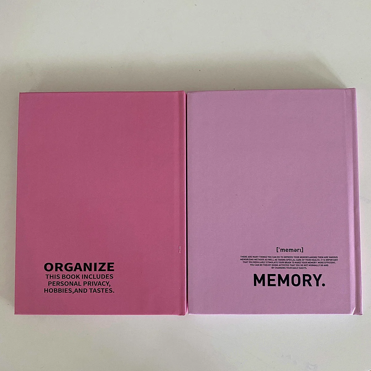 Homemade Pink English Notebook Magazine Book Photographing Props Versatile Notepad Aesthetic Room Decor Desk Decoration