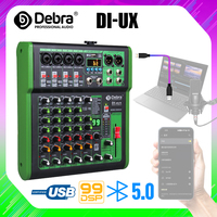 Debra DJ Mixer Audio Mixer 99DSP Effect Multi-band Equalization Adjustment 48V Bluetooth Connection Suit For Music Performance