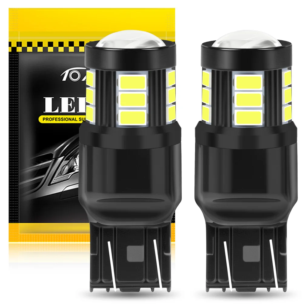 

2 шт. T20 7440 7443 W21W W21/5W 3156 3157 T25 Светодиодные автомобильные указатели поворота Обратные стоп-сигналы Автомобильные дневные ходовые огни 12 В Белый