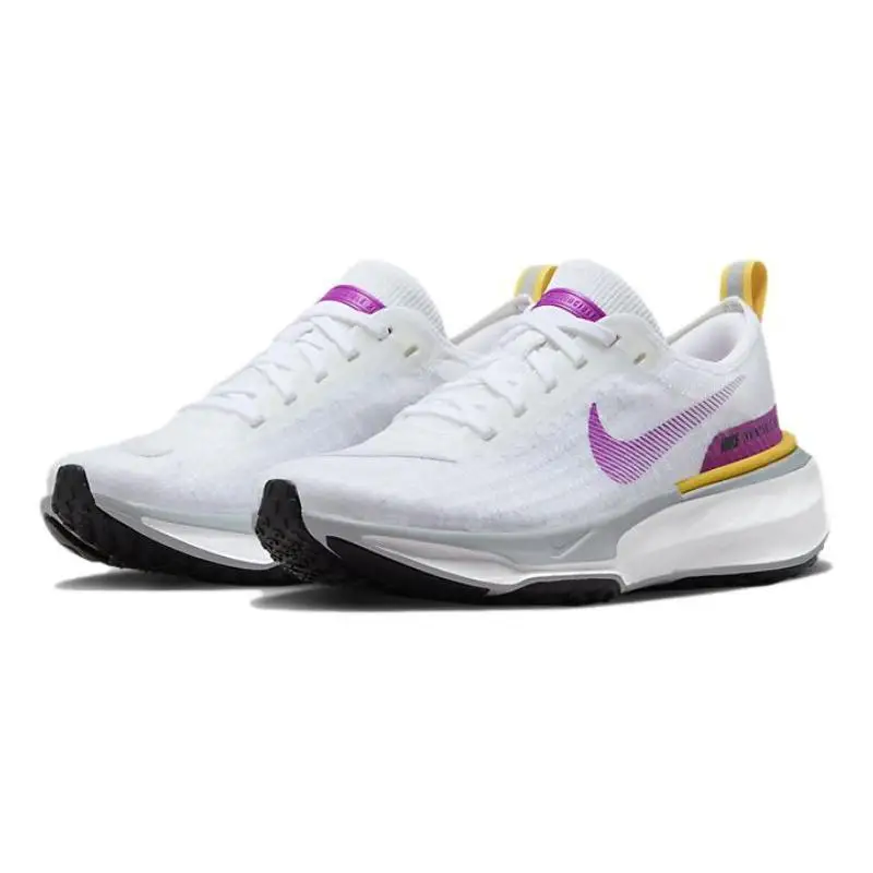 Nike Nike ZoomX Invincible Run 3 Branco Vívido Roxo Tênis Feminino DR2660-101