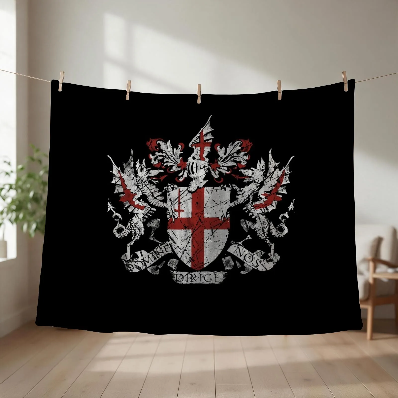 London Vintage Coat of Arms Throw Blanket Luxury St Stuffeds Summer Beddings Picnic Blankets