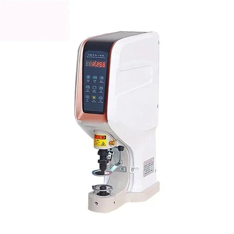 Machine Automatic Big White Four Button Machine Electric Computer Stapling Machine Air Hole Button Punching