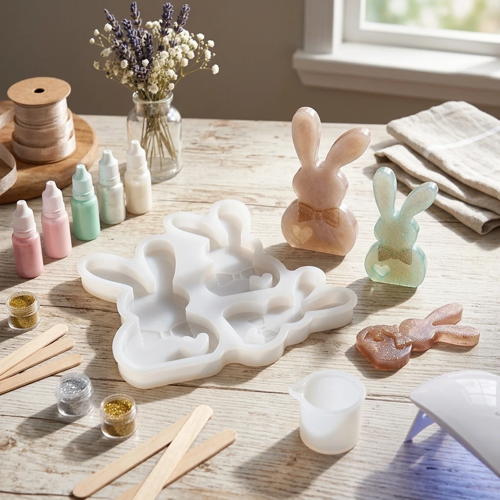 Home Decor You - Molde de Silicone de Coelho com