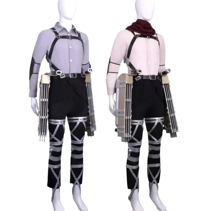 The Final Season Attack on Titan Anime Rivaille Cosplay Mikasa AcKerman Costume Halloween Shingeki no Kyojin Uniform