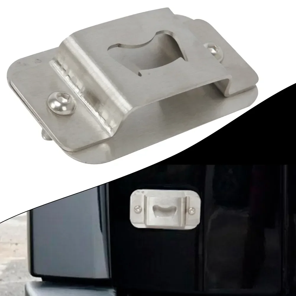 

Newest Stainless Steel License Plate Delete Bottle Opener For Jeep Wrangler JK 2007-2017 Car Accessories