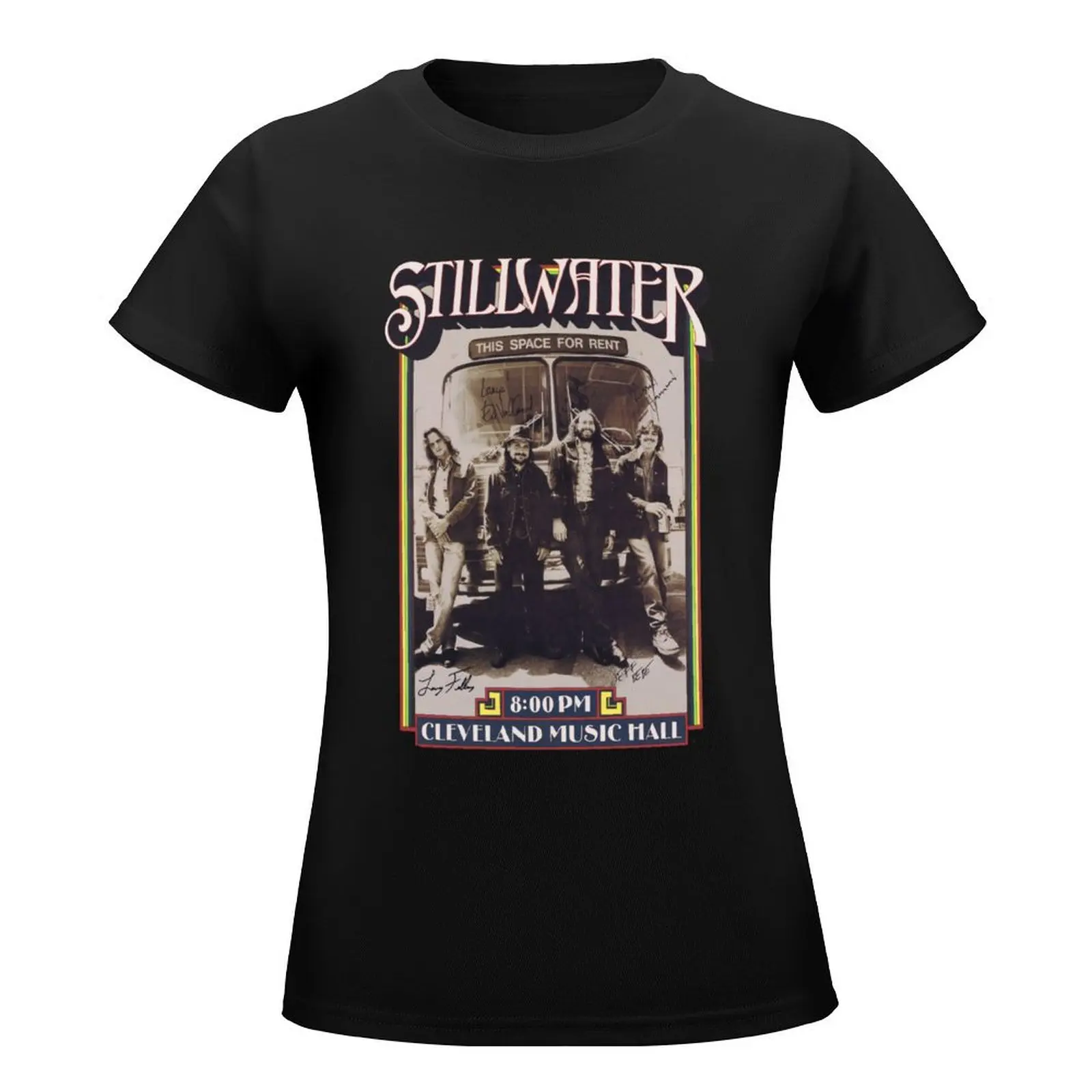 Vintage Stillwater Band Show T-Shirt funnys plus sizes animal print shirt for girls T-shirts for Women