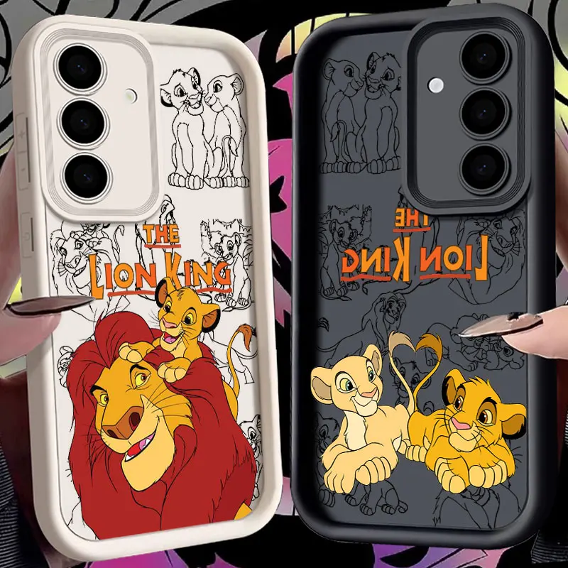 

Simba The Lion King Cartoon S24 FE Phone Case For Samsung Galaxy S24 S23 S21 S20 Fe S25 Ultra S22 Plus 5G Shockproof Back Cover