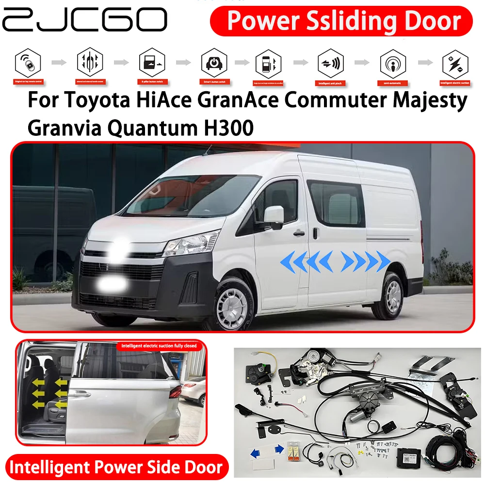 for Toyota HiAce GranAce Commuter Majesty Granvia Quantum H300 Smart Electric Left Right Sliding Side Door Motor Retrofit Kit