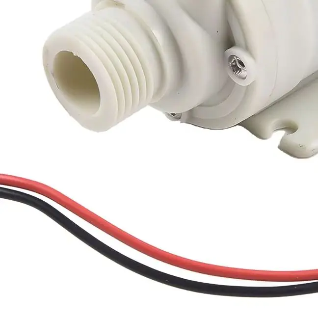 12V DC Quiet Solar Water Circulation Pump with 1/2 Male Thread for BSP NPT Female Fittings Max Flow 8L Min 3 Meter Head